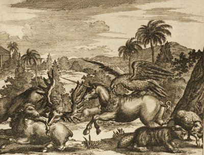 The New and Unknown Wereeld med enhjørning av Unbekannt Unbekannt